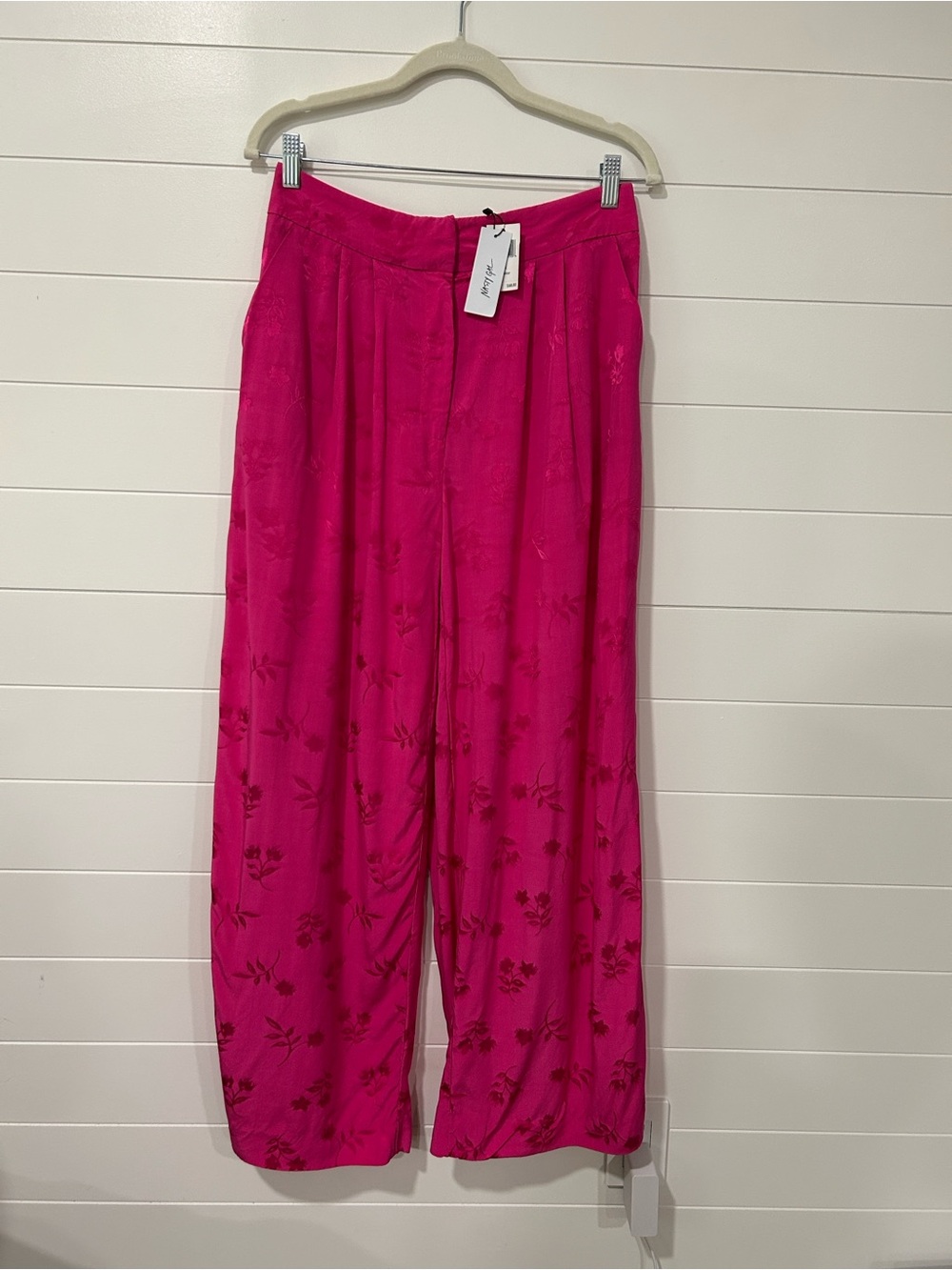 Nasty Gal Hot Pink Wide Leg Pants